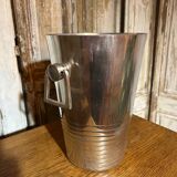 Seau à champagne art deco en métal argenté