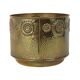 Large Brass Jardinière / Firewood Bin with Repoussé Work