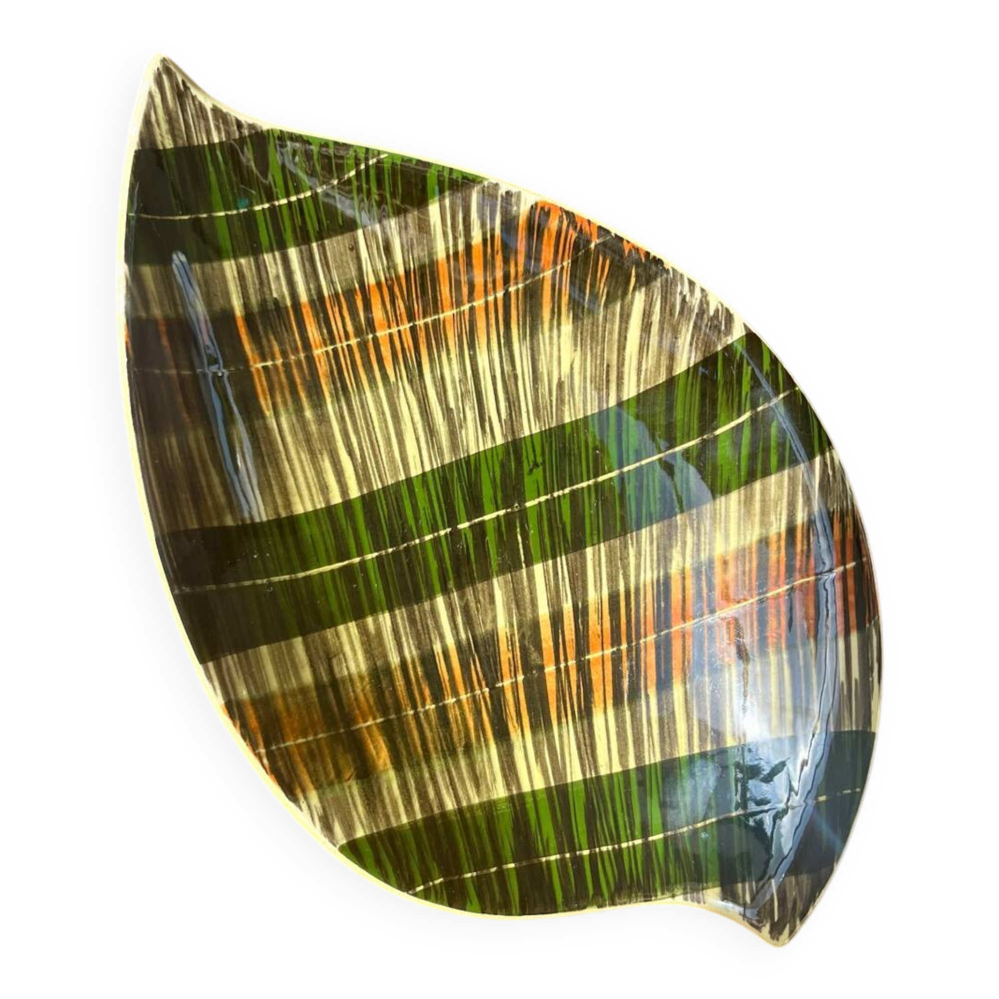 Vintage Saint-Clément plate – ceramic