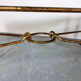 Gilded Regency coffee table by Giovani Banci for Hermès, Italy, 1970s