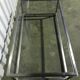Steel and brass coffee table
