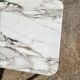 Table basse en marbre et inox
