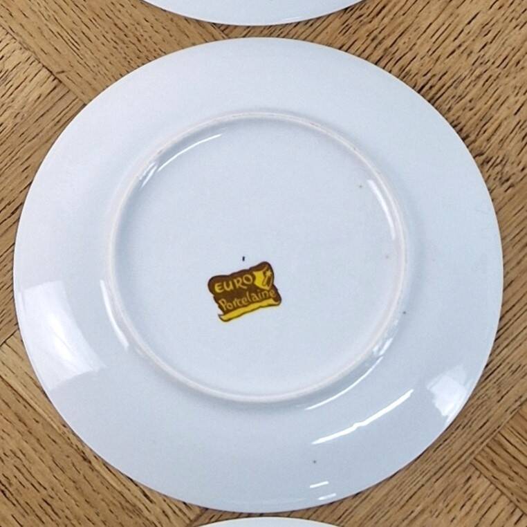 Cheese service Euro Porcelain - vintage plates and platter