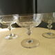 Set de 3 coupes à champagne en cristal décor à facettes