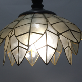 Vintage lotus flower mother-of-pearl hanging lamp