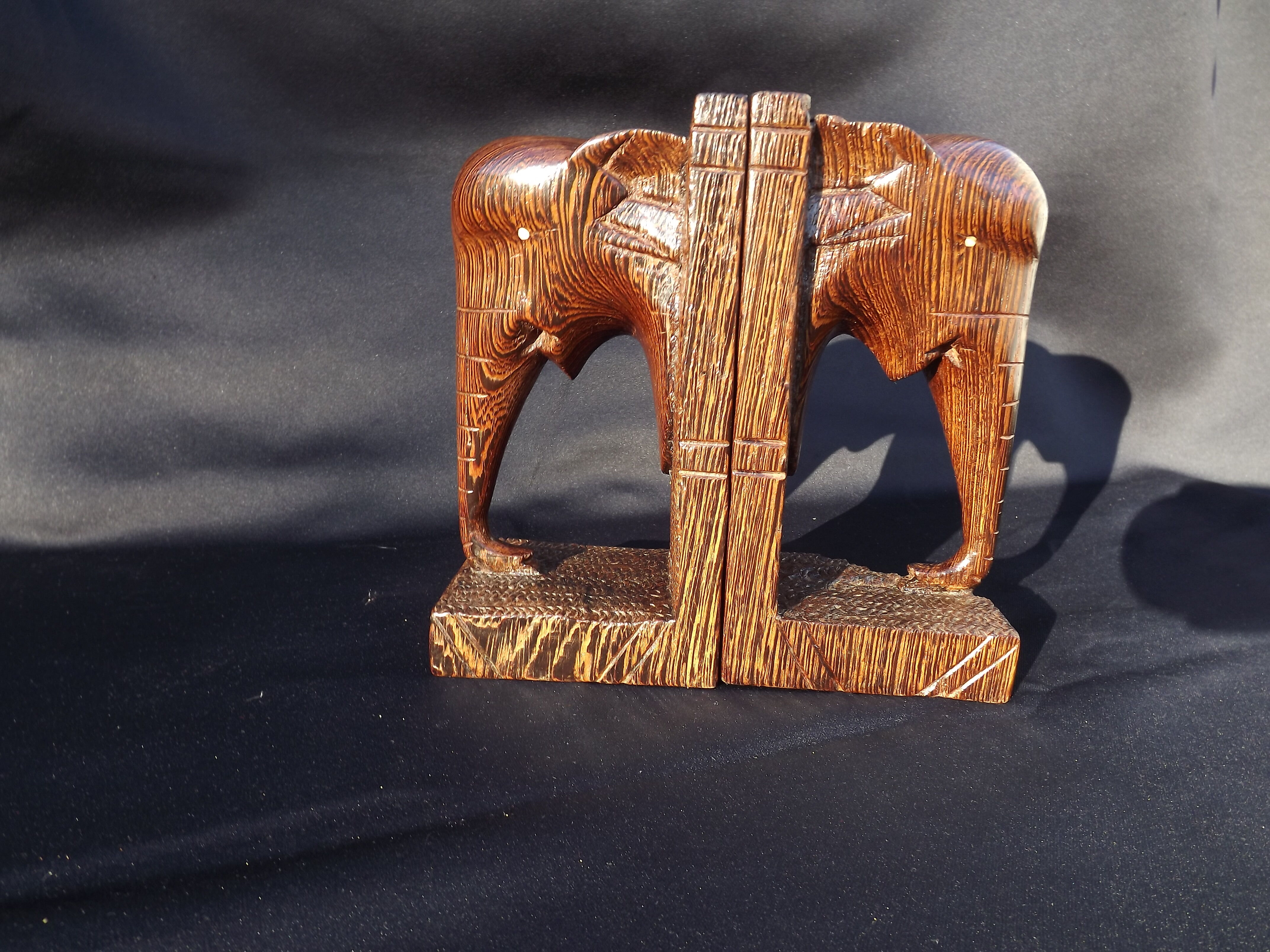 Bookend in rosewood "Art Deco".