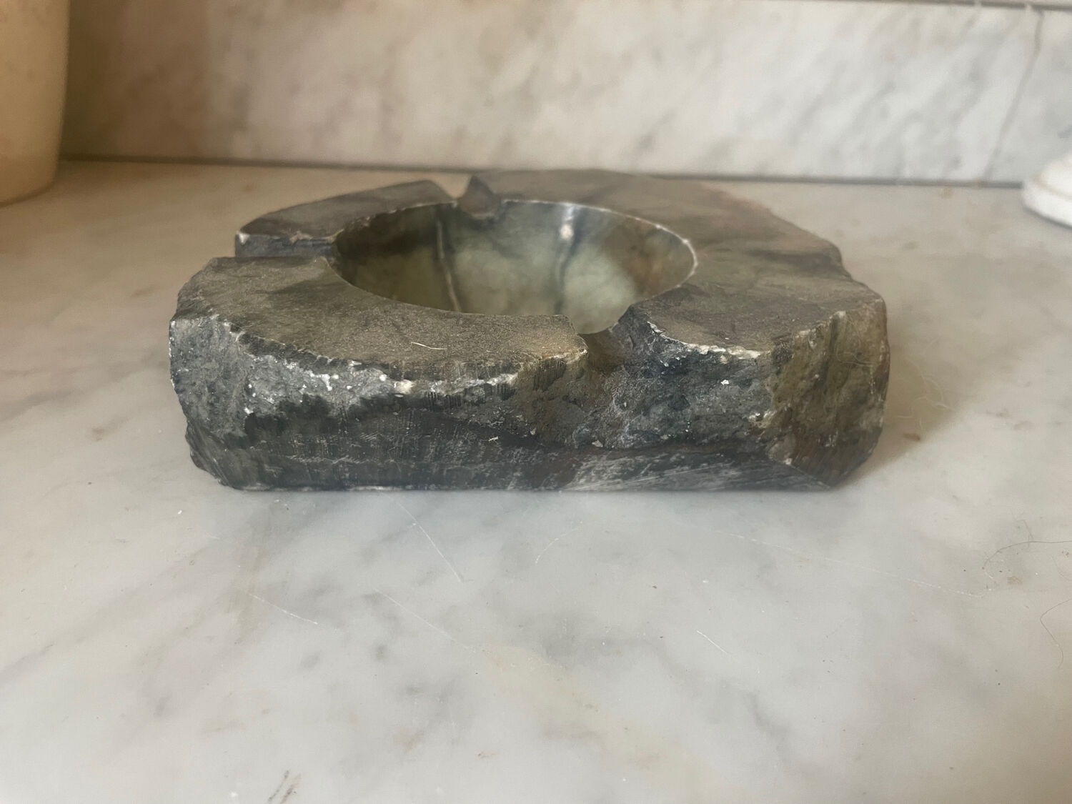 Vintage marble ashtray