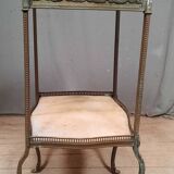 Bronze and onyx side table
