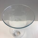 Grand verre de lampe ancienne pétrole huile ou autres globe abat-jour luminaire
