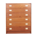 Commode en cerise, années 70, design danois, fabriqué au Danemark