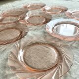 10 vintage dessert plates Vereco