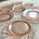 10 assiettes à dessert vintage Vereco