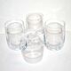 Set of 4 water glasses or whisky in Daum crystal signed 11 cm