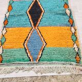 Berber bohemian hallway rug in handmade wool 300 X 100 CM