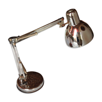 Vintage, chrome and orientable office lamp, 70s
