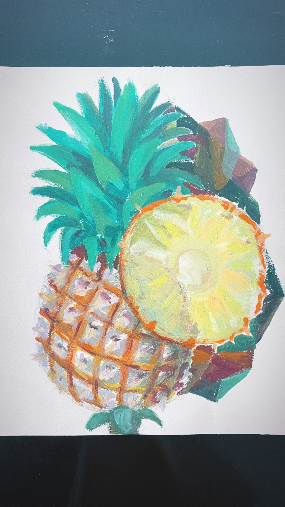 Gouache Pineapple Maïté Bournoud Schorp