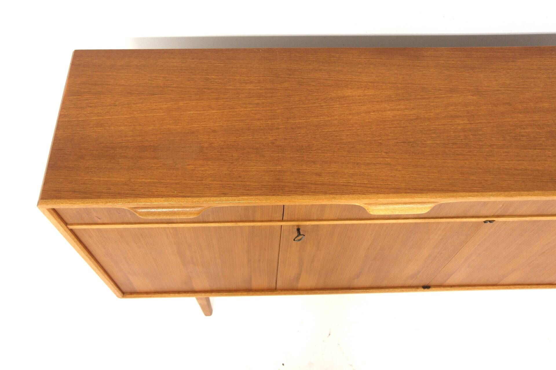 Enfilade scandinave en teck, Bertil Fridhagen, Suède, 1960