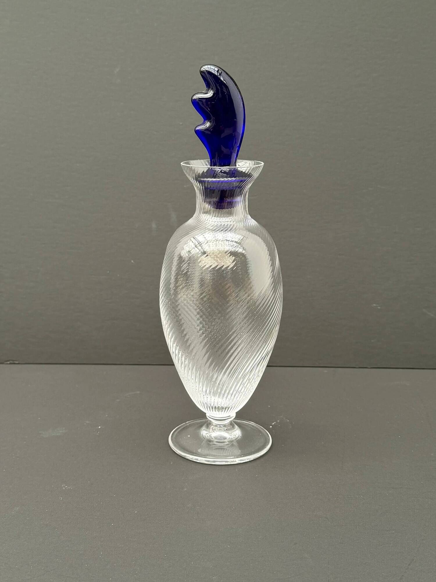 Spring carafe made of crystal, Italy 1970.