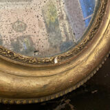 Mirror in gilded stucco nineteenth century