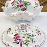 Old Lunéville oval vegetable tureen, street light model