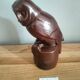 Glazed stoneware owl signed Drillon – Puisaye, 1950s