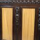 Important carved wooden library in Renaissance style, dating from the 19th century.