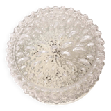 Tynnel bubble pattern molded glass wall light