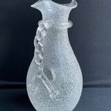 Baccarat, St. Louis - Broc with ice reserve (1) - Art Nouveau - Frosted crystal