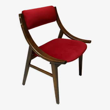 Chair GFM-57 "Jumper" designed by J. Kędziorek, Poland 1960s, red