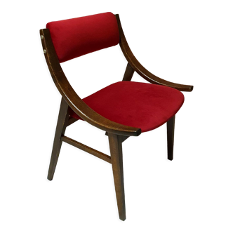 Chair GFM-57 "Jumper" designed by J. Kędziorek, Poland 1960s, red