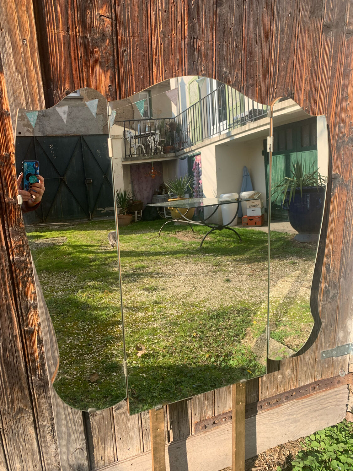 Dressing table mirror, 94x93 cm