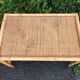 Vintage coffee table in bamboo and rattan