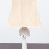 Palm tree table lamp ceramic, france, 1950s