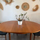 Table ronde scandinave extensible en teck