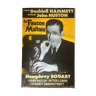 Cinema poster "The Maltese Falcon" Humphrey Bogart 80x120cm 1986