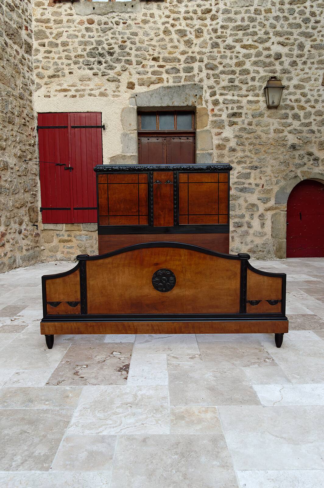 Lit double Art Déco, France, Circa 1920