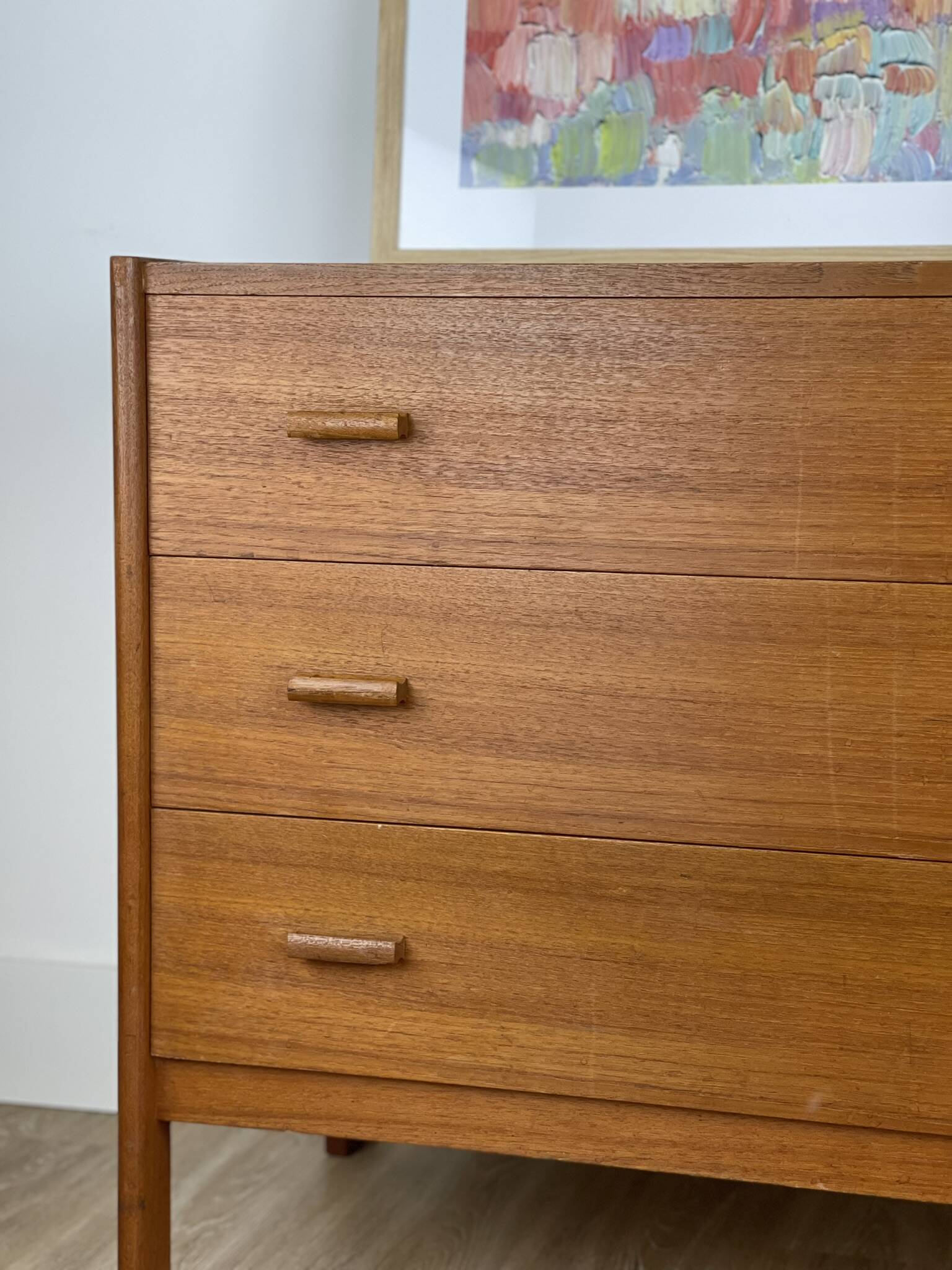 Scandinavian teak chest of drawers
