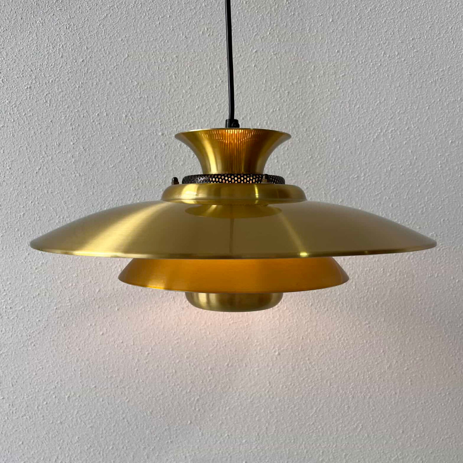 Vintage pendant lamp brass