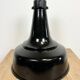 Industrial black pendant factory lamp with cast iron top, 1970s