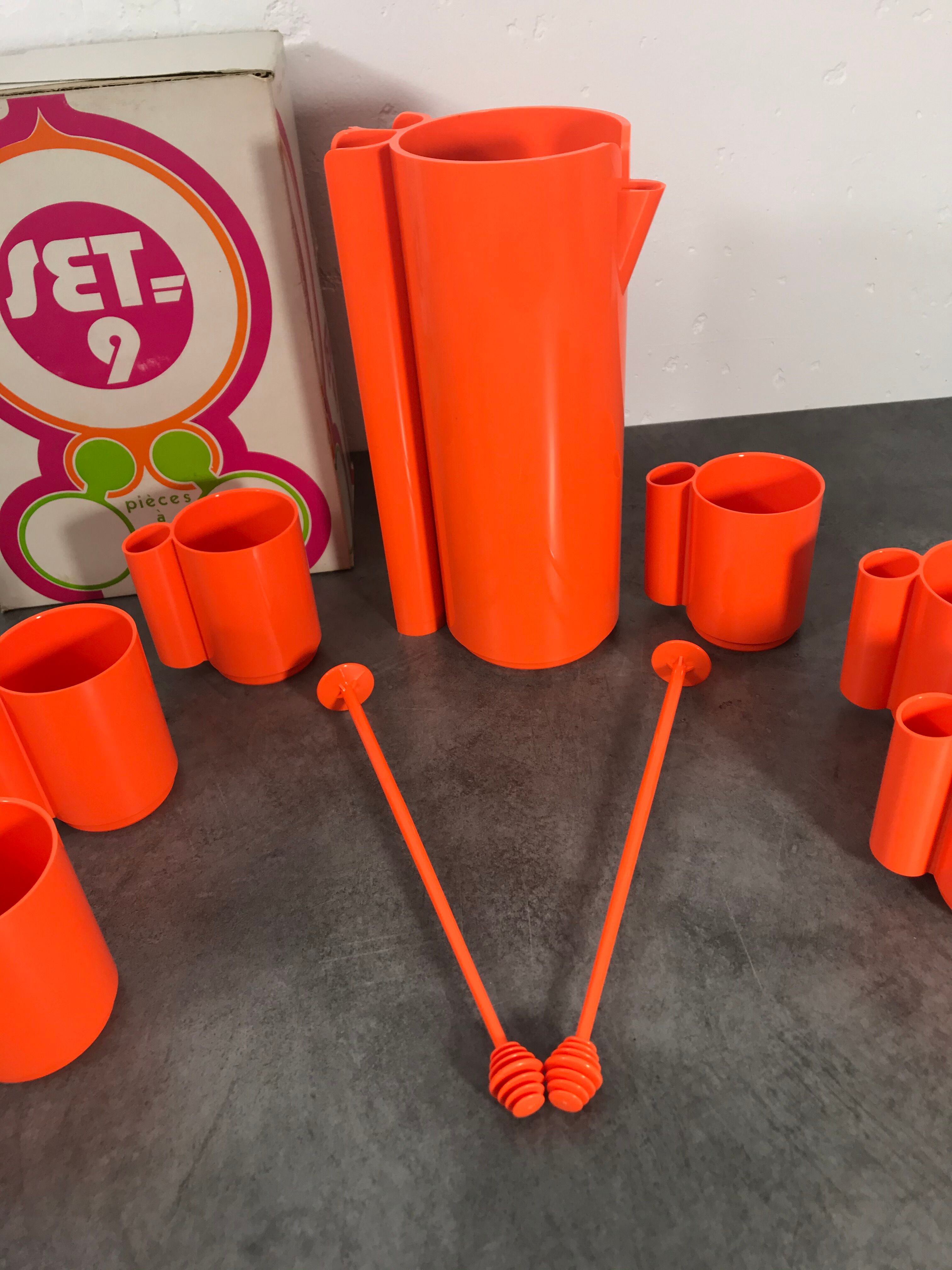 Service for orangeade JP Vitrac