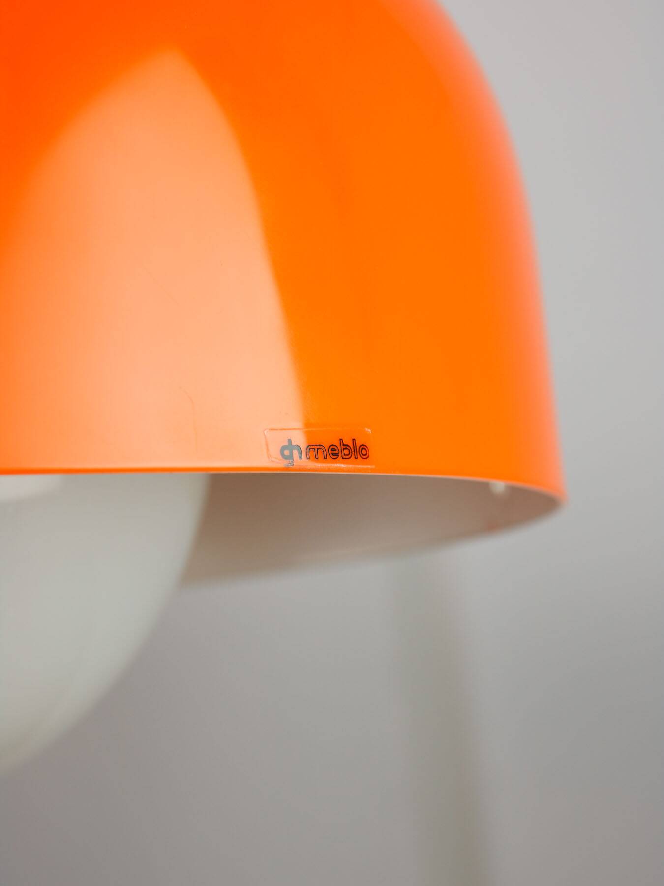 Big Space Age Pendant from Guzzini in Orange, 1970s