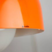 Big Space Age Pendant from Guzzini in Orange, 1970s