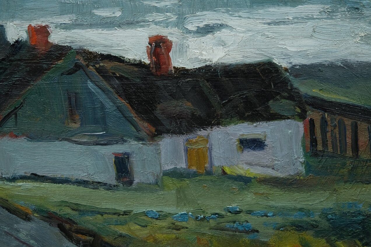 John Börén, Swedish modern landscape, 1960s, Oil painting, Framed