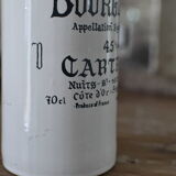 Bottle gré Marc de bourgnogne ancient writing