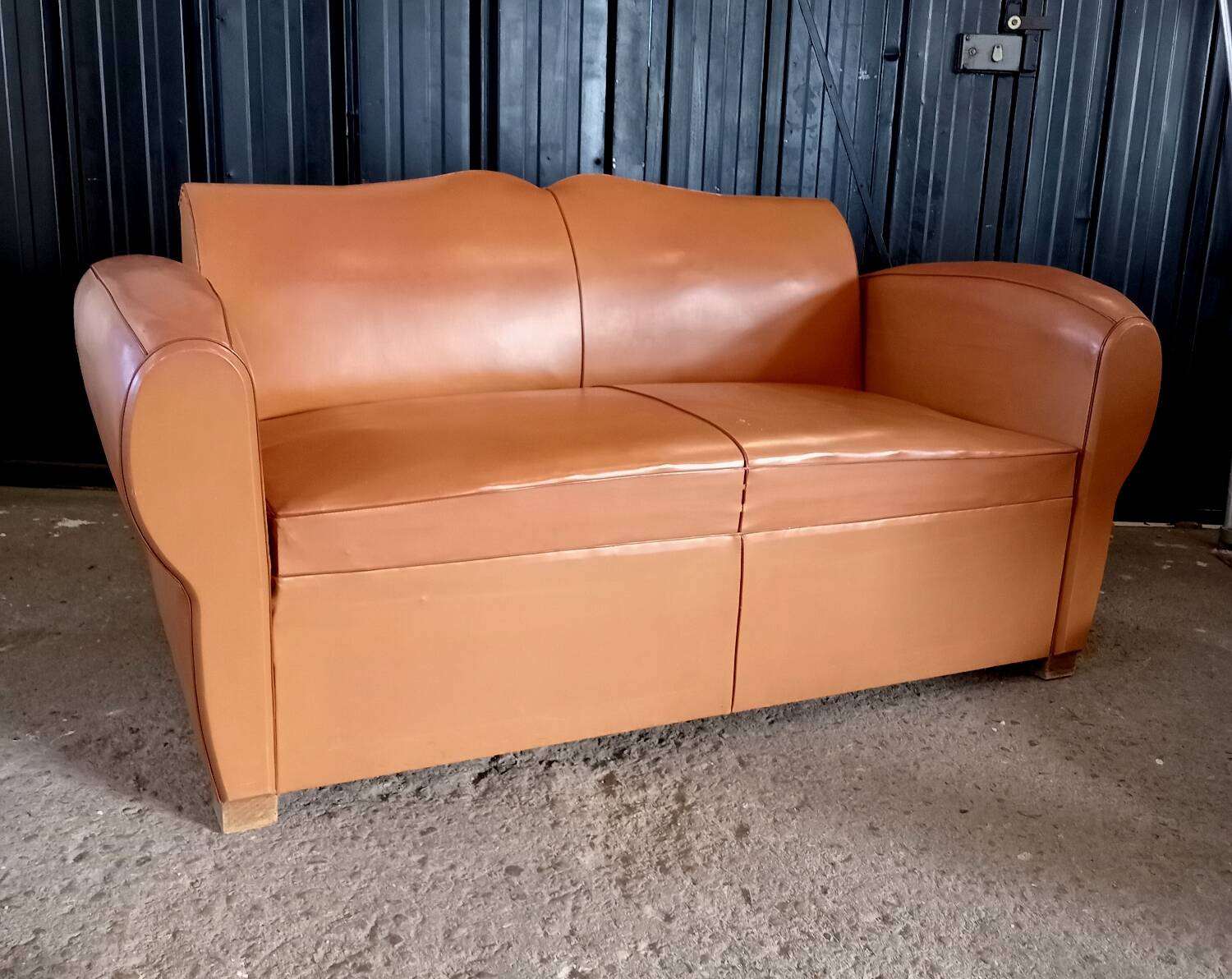 Vintage mustache club sofa 50s 60s