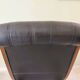 Fauteuil Chesterfield a bascule en cuir noir