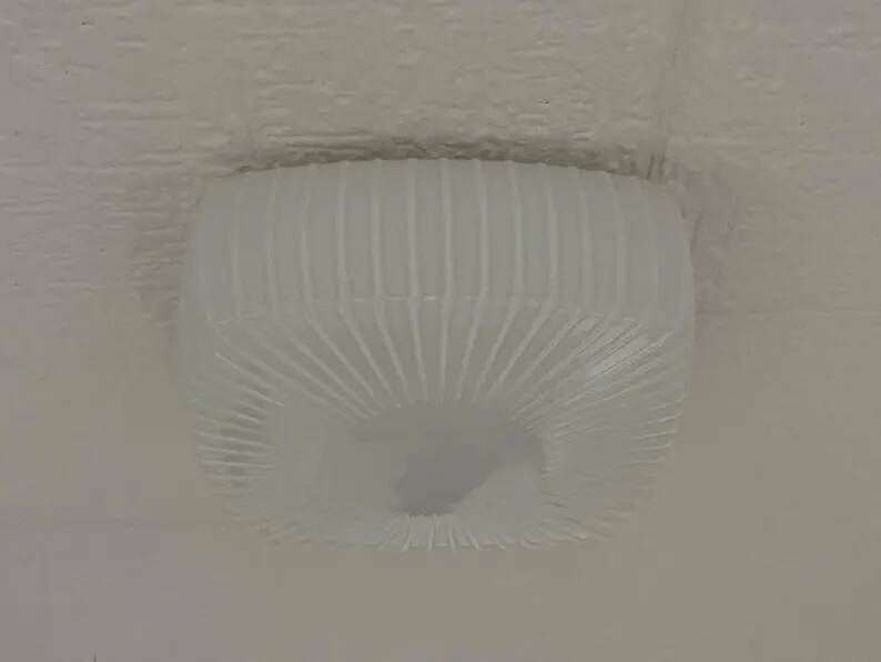 Design midcentury wall or ceiling lamp, flushmount, 1970s