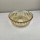 Retro/Vintage Molded Amber Glass Salad Bowl