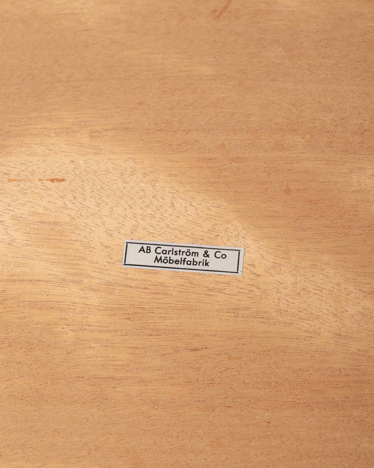 Swedish Teak and Beech Bedside Table by AB Carlström & Co Möbelfabrik, 1960