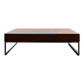 Table basse Shiva multifonctionnelle avec plateaux de rangement et relevables